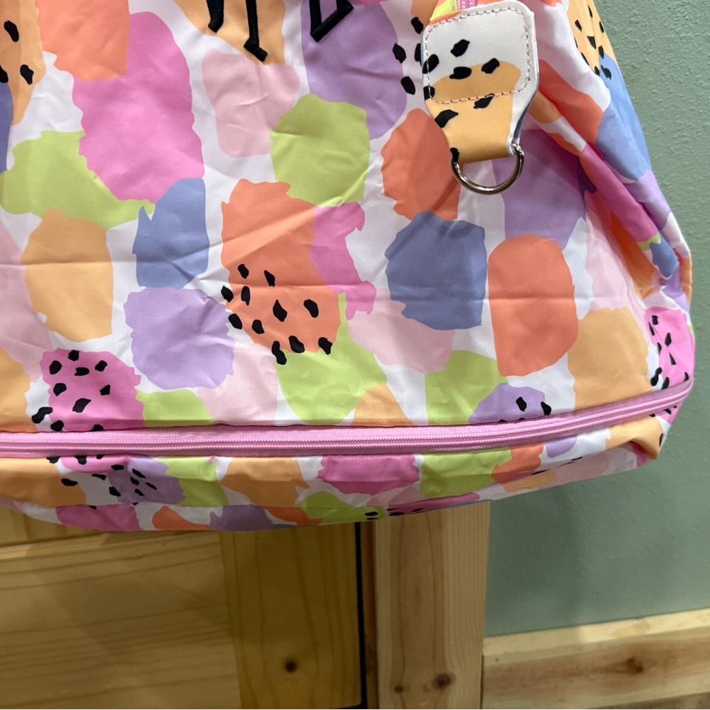 Marley Lilly Colorful Abstract Print Tote Bag - Picture 3 of 7